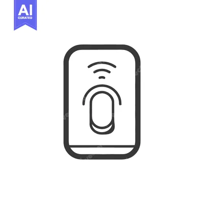Fingerprint Scan Icon: Biometric Authentication, Security Technology,