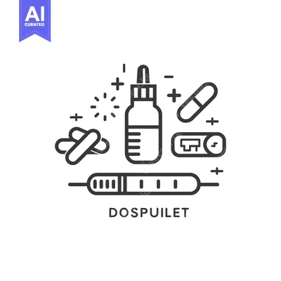 Popular premium asset: Dosage Dispenser with Pills and Dropper Bottle