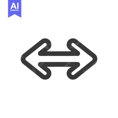 Premium design asset: Symmetrical Double-Headed Arrow Icon: Exchange, Reversal, and Directio