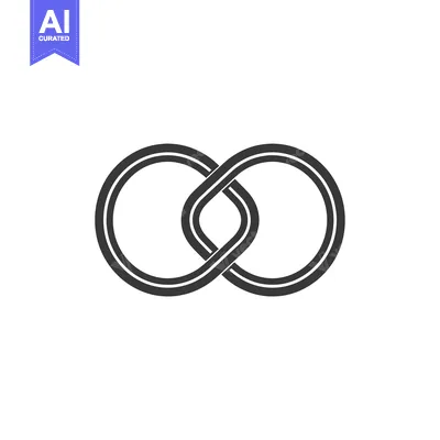 Double-Line Intertwined Infinity Symbol