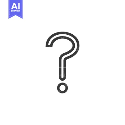 Aset premium populer: Double Outline Black Question Mark Icon