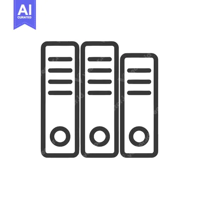 Popular premium asset: Three Ring Binders Icon: Organized Documents and Information Storage