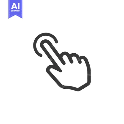 Aset premium populer: Finger Tap Icon: Minimalist Hand Gesture for Touchscreen Interaction,