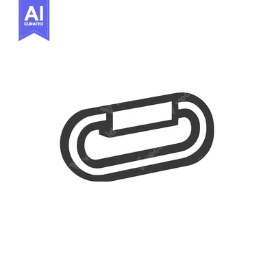 Aset premium populer: Minimalist Carabiner Icon: Sleek, Modern Design for Climbing and Safet