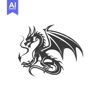 Aset premium populer: A fierce black dragon creature with large spread wings is shown
