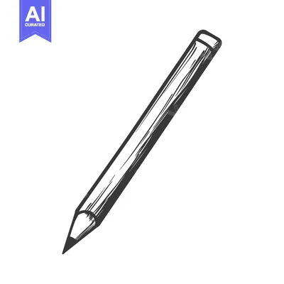 Popular premium asset: A simple black and white pencil illustration against a white backgroun