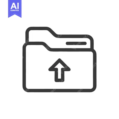 Aset premium populer: Upload Folder Icon: Simple Outline Design for Data Transfer