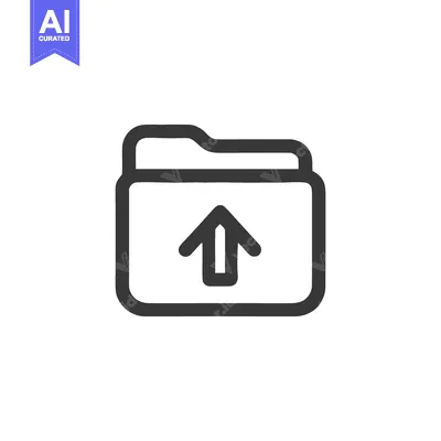 Popular premium asset: Simple Upload Icon: Folder with Arrow, Clean Design, Minimalist Style