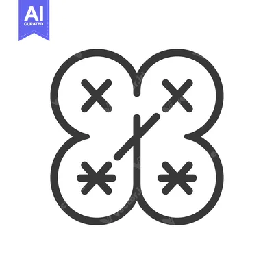 Aset premium populer: Drone Icon with Four Rotors and Cross Symbols
