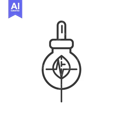 Aset premium populer: Dropper Bottle with Leaf and Heartbeat Inside