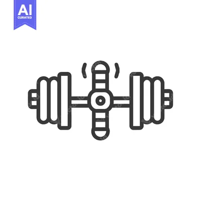 Popular premium asset: Dumbbell icon with weights and a bar