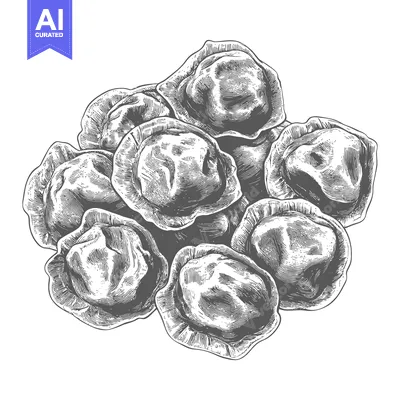 Popular premium asset: A Delicious Pile of Steamed Dumplings Ready to Eat