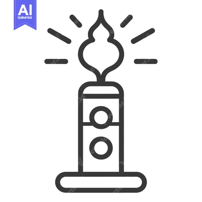 Popular premium asset: A simple illustration showing a lit candle with radiant light effects