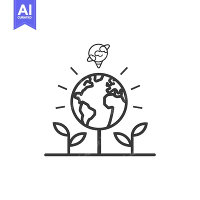 Popular premium asset: Illustration depicting planet earth with plant and light bulb symbol