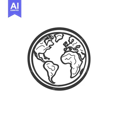 Popular premium asset: A simple hand drawn illustration depicting the entire world map