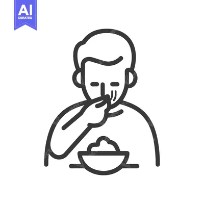 Premium design asset: A person is eating from a bowl using their fingers