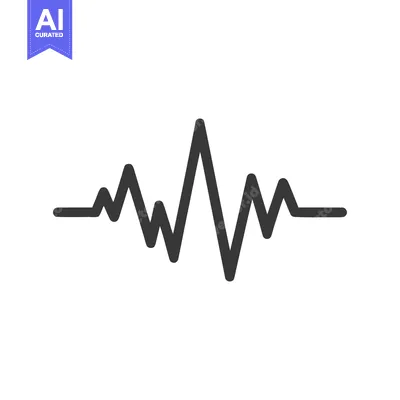 Dynamic Gray Heartbeat Line on White Background: Medical Pulse Graphic