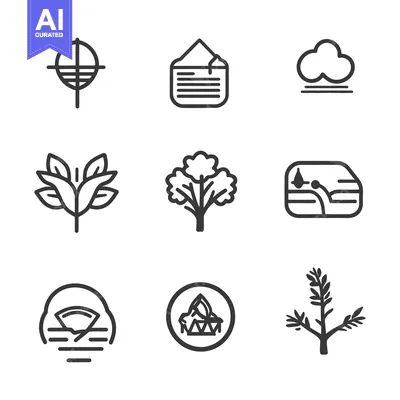 Popular premium asset: A collection of simple line drawings illustrating various common objec