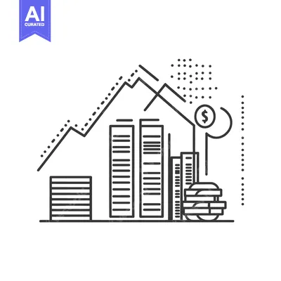 Popular premium asset: Financial investment growth depicted with charts and monetary symbols