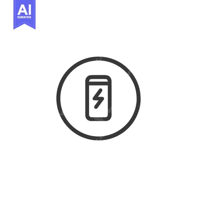 Popular premium asset: Minimalist Battery Icon: Black Outline in Circle, Energy Symbol