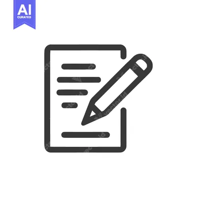 Popular premium asset: Edit Document Icon: Pencil Writing on Paper, Minimalist Design