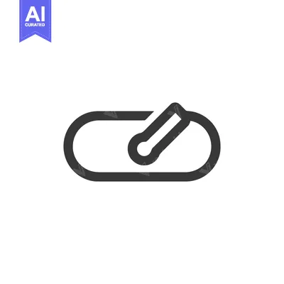 Aset premium populer: Minimalist Icon of a Pill with a Capsule Shape on White Background