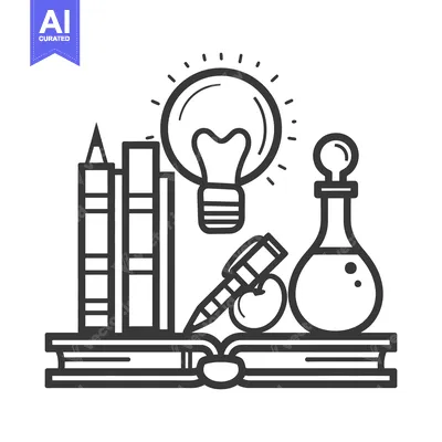 Popular premium asset: Illustration depicting education tools and symbols representing learni