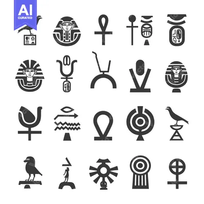Aset premium populer: Egyptian Hieroglyphics and Symbols Collection