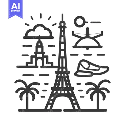 Popular premium asset: Eiffel Tower with Symbolic Parisian Elements