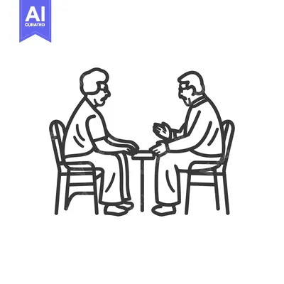 Popular premium asset: Elderly Couple Sitting at a Table Together