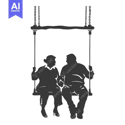 Popular premium asset: Elderly Couple Sitting on a Swing Holding Hands