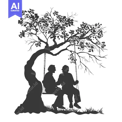 Popular premium asset: Elderly Couple Sitting on a Swing Under a Tree