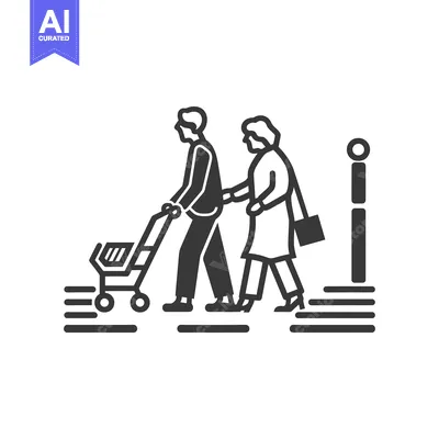 Popular premium asset: Elderly Couple Walking with Shopping Cart