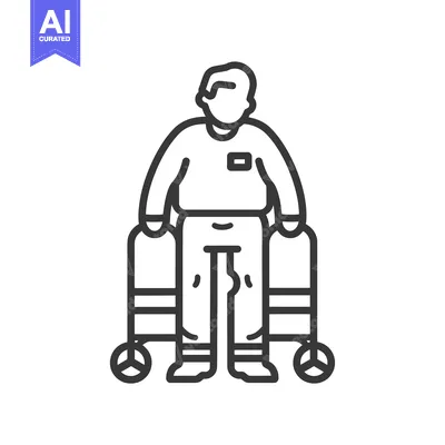 Popular premium asset: Elderly Man Using a Walker