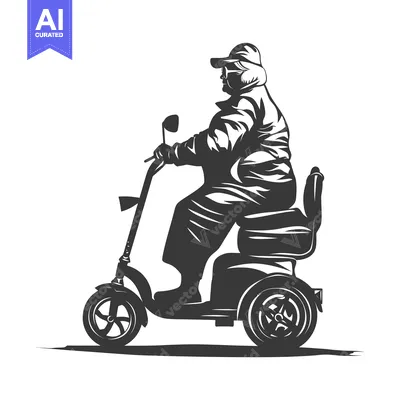 Popular premium asset: Elderly Person Riding a Mobility Scooter