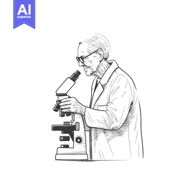 Popular premium asset: Elderly Scientist Using a Microscope for Research