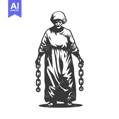 Aset premium populer: Elderly Woman Holding Two Chains