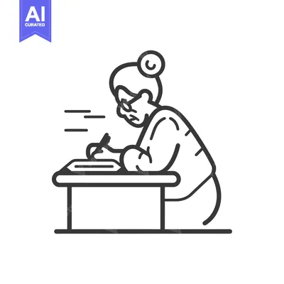 Popular premium asset: Elderly Woman Writing at a Desk