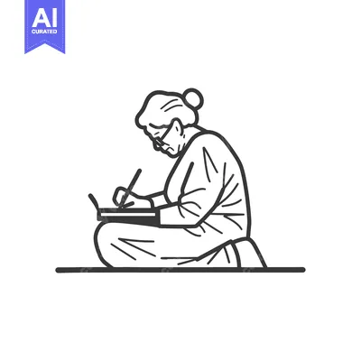 Popular premium asset: Elderly Woman Writing on a Laptop