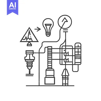 Popular premium asset: Simplified illustration depicting the flow of electricity and electric