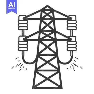 Popular premium asset: A stylized graphic representation of a power pylon and lines