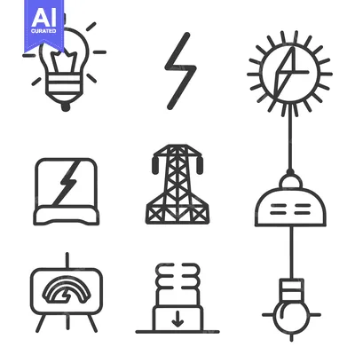 Various illustrations of different elements and components of electric
