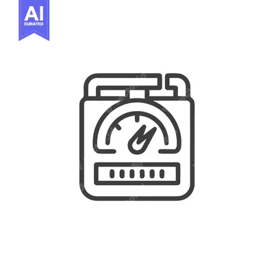 Popular premium asset: Gas Meter Outline Icon: Precise Measurement and Utility Infrastructure