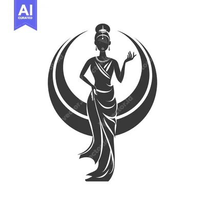 Aset premium populer: Elegant Woman in a Dress with a Crown and Jewelry