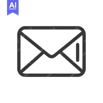 A simple icon depicting a closed envelope with a corner indicator
