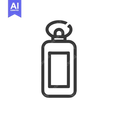 Popular premium asset: Minimalist Perfume Bottle Icon: Elegant Fragrance Container Outline De