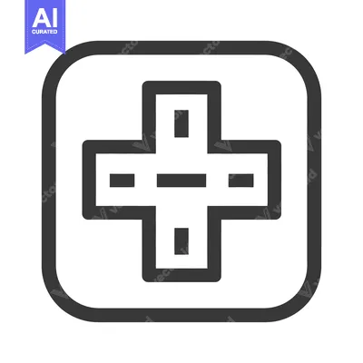 Aset premium populer: A simple square outline containing a plus sign symbol