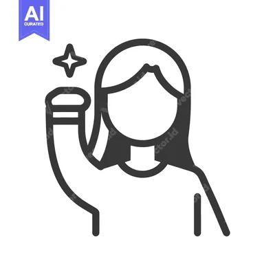 Aset desain premium: A person raising their hand while holding a glowing object