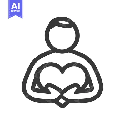 Popular premium asset: A person holding a heart shape in their hands with love