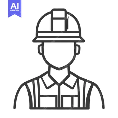 Premium design asset: Vector illustration featuring a worker wearing protective equipment an